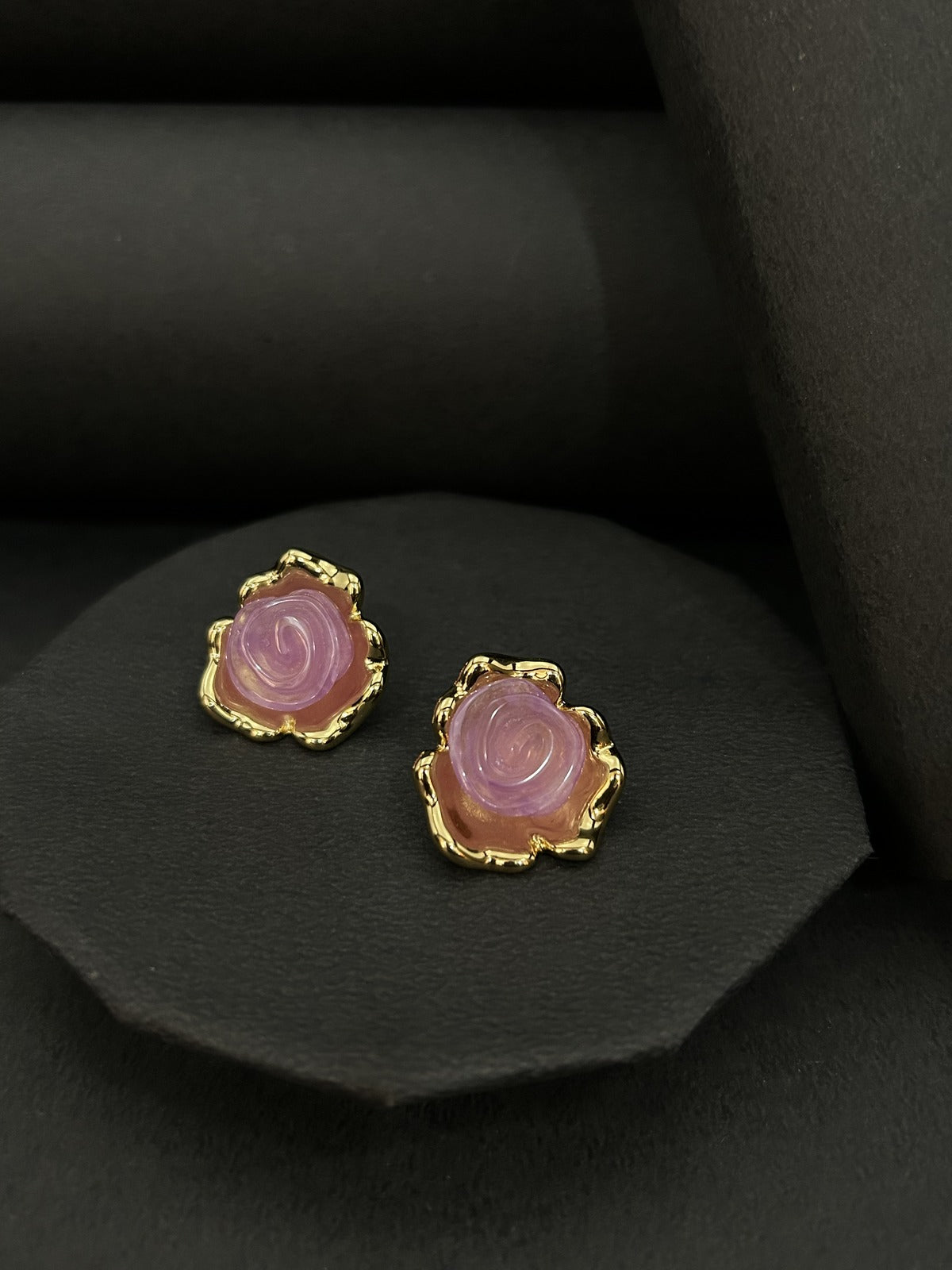 Rose Gold Top Earrings