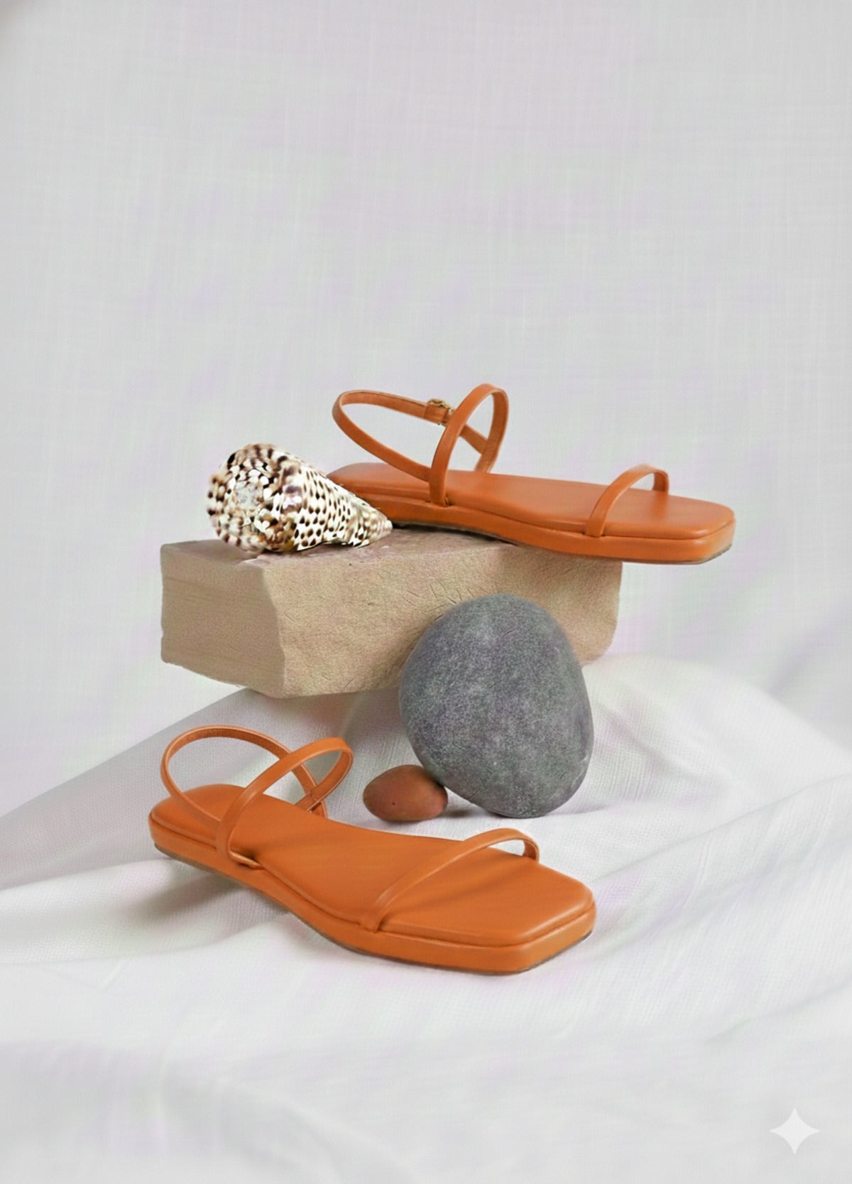 Bold Orange Sandals for Women
