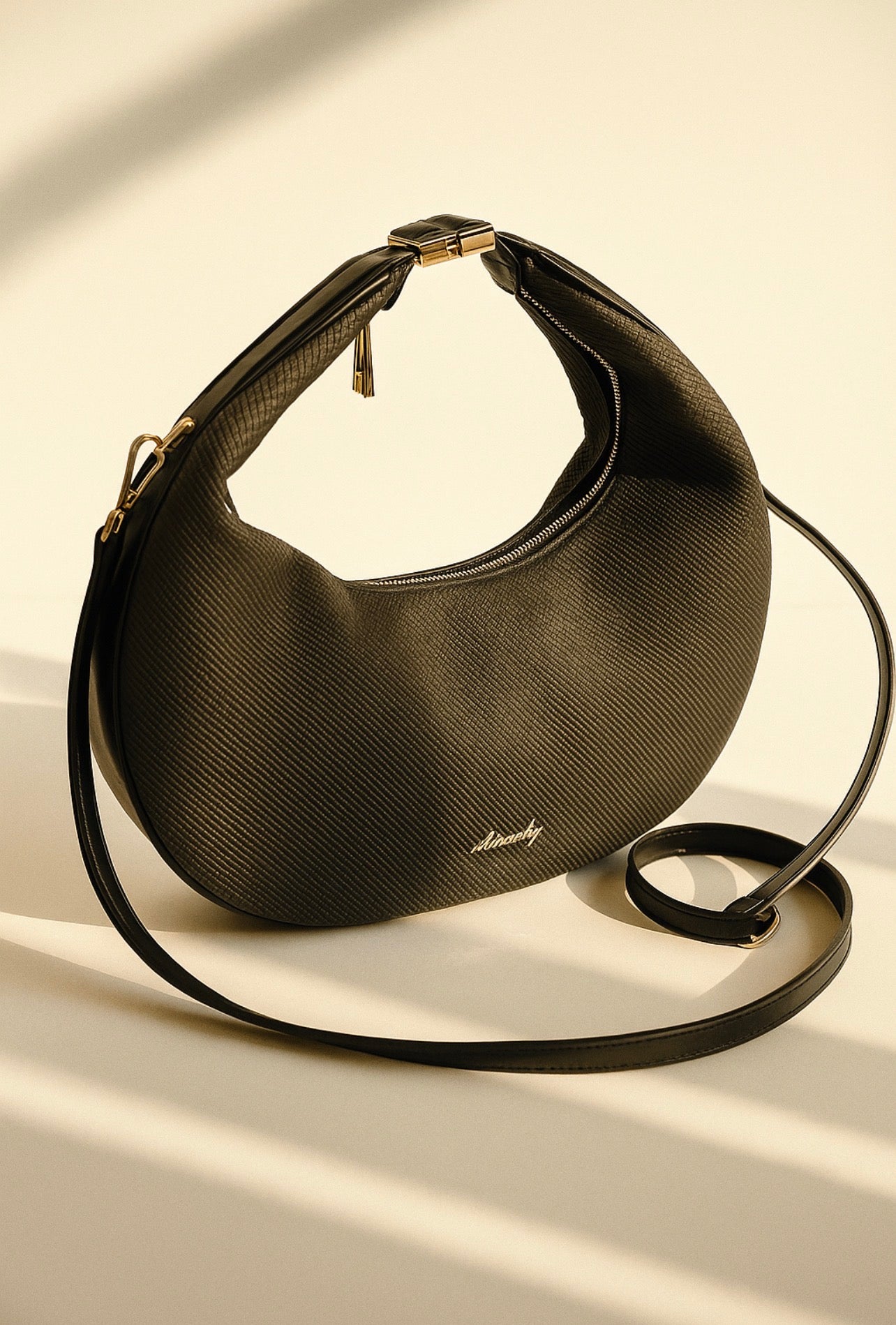 Black Hobo Handbag