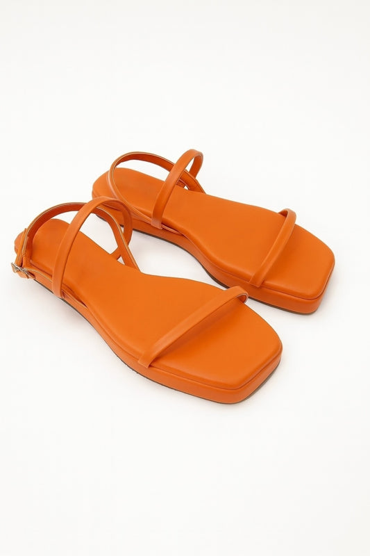 Bold Orange Sandals for Women