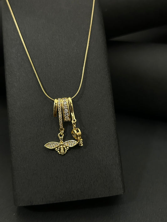 Honeybee Pendant Necklace