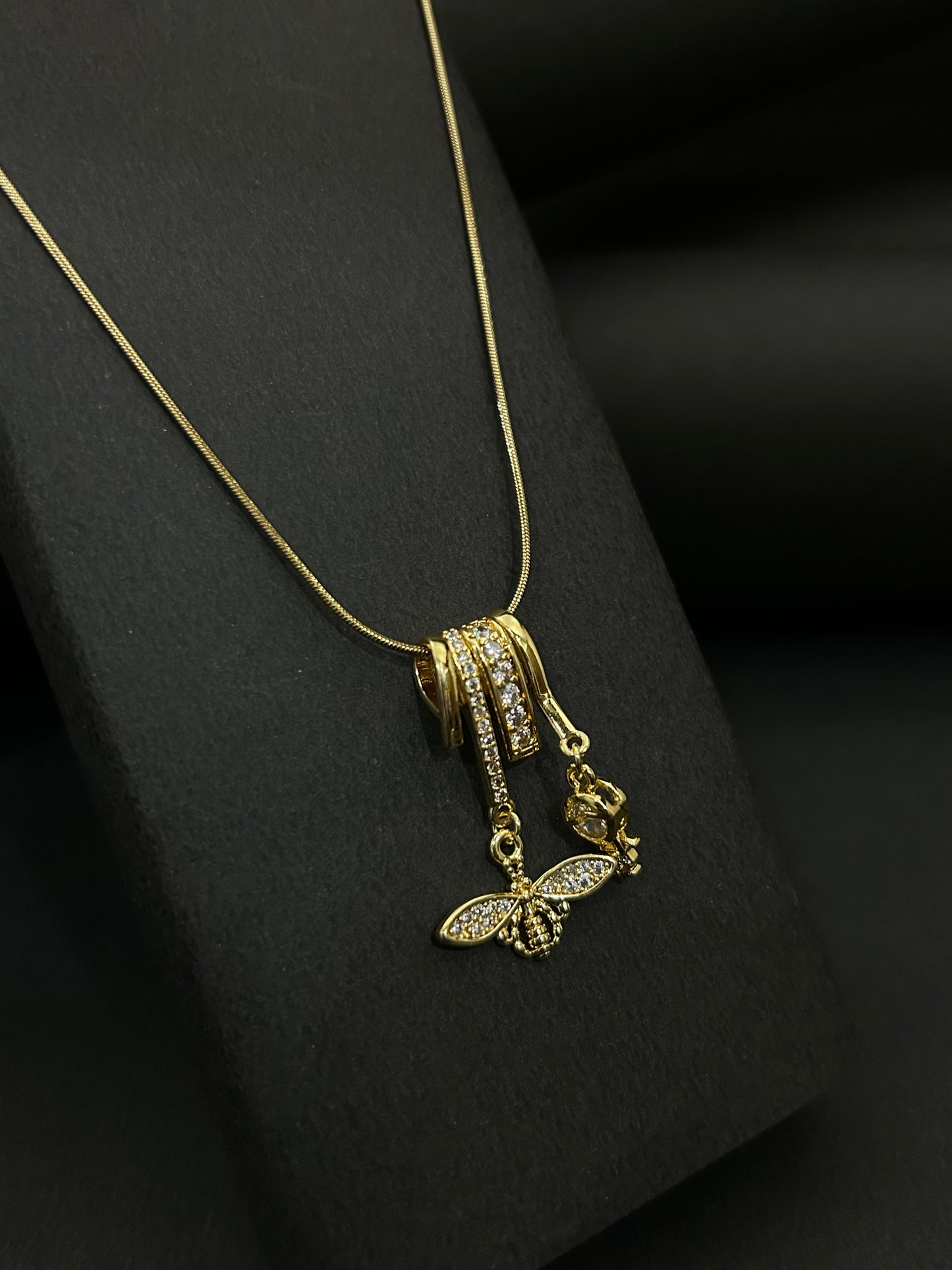 Honeybee Pendant Necklace