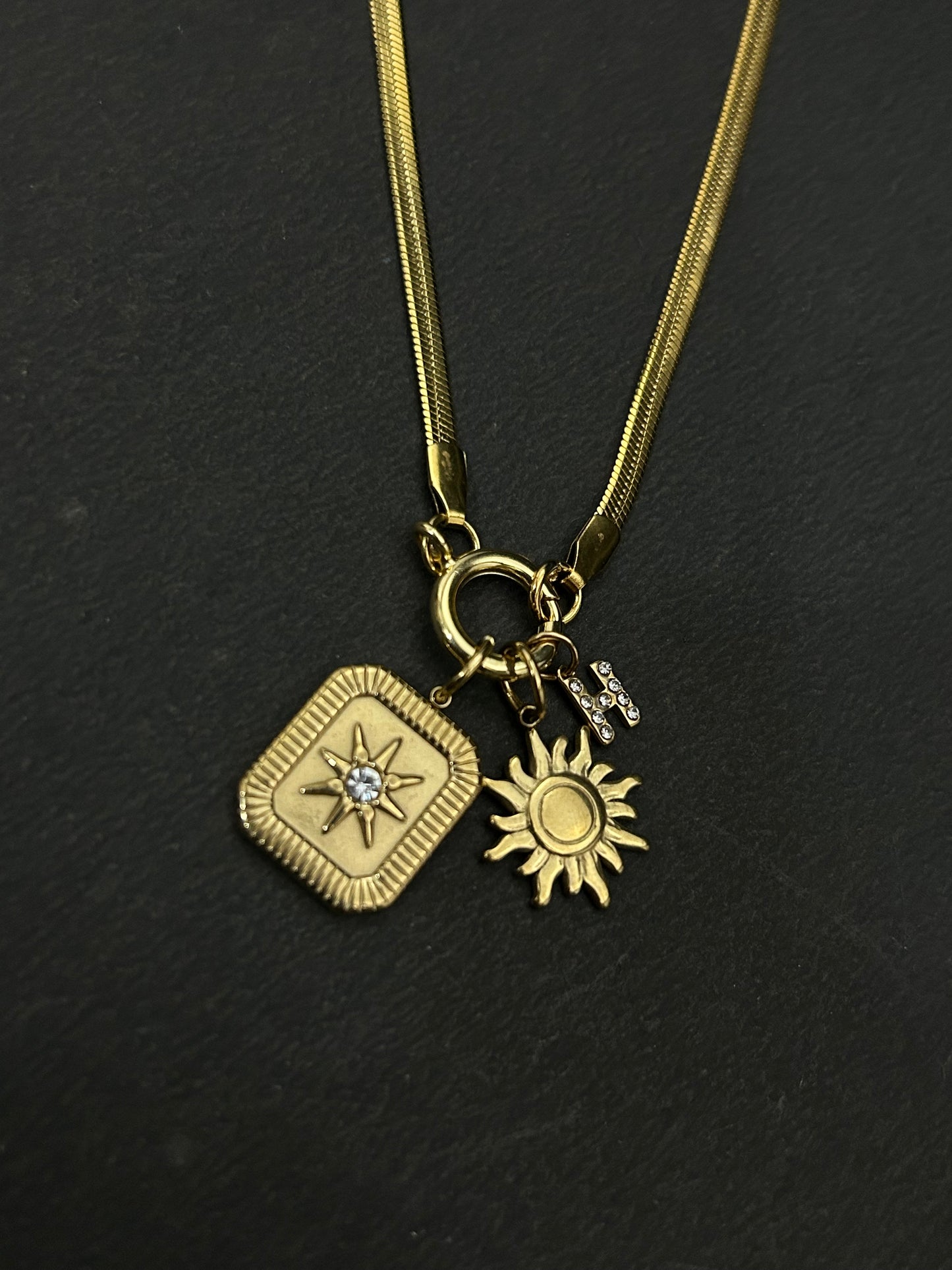 Sunburst Charm Necklace