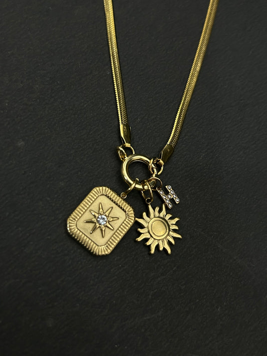 Sunburst Charm Necklace