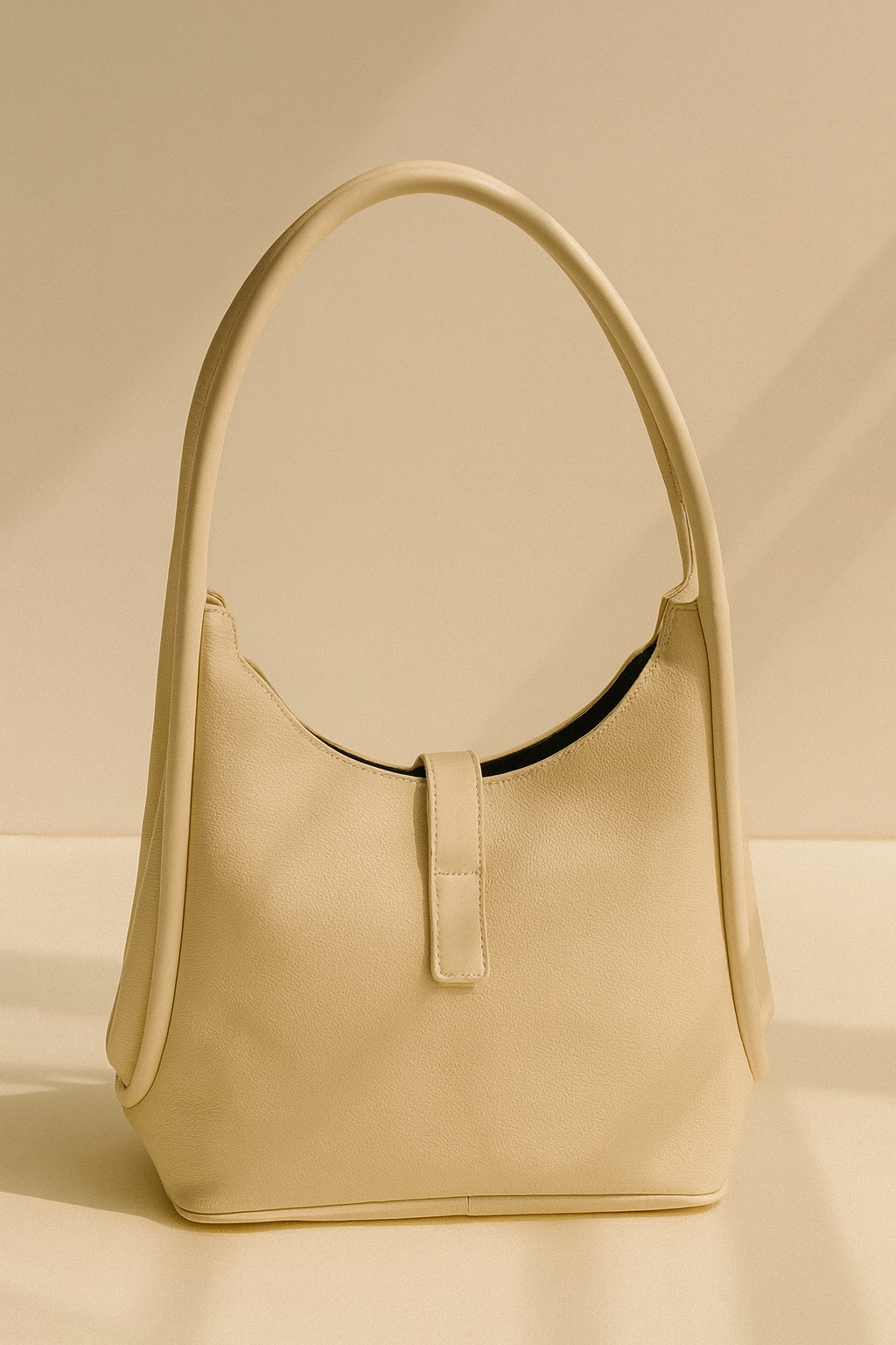 Cream Large Hobo Bag