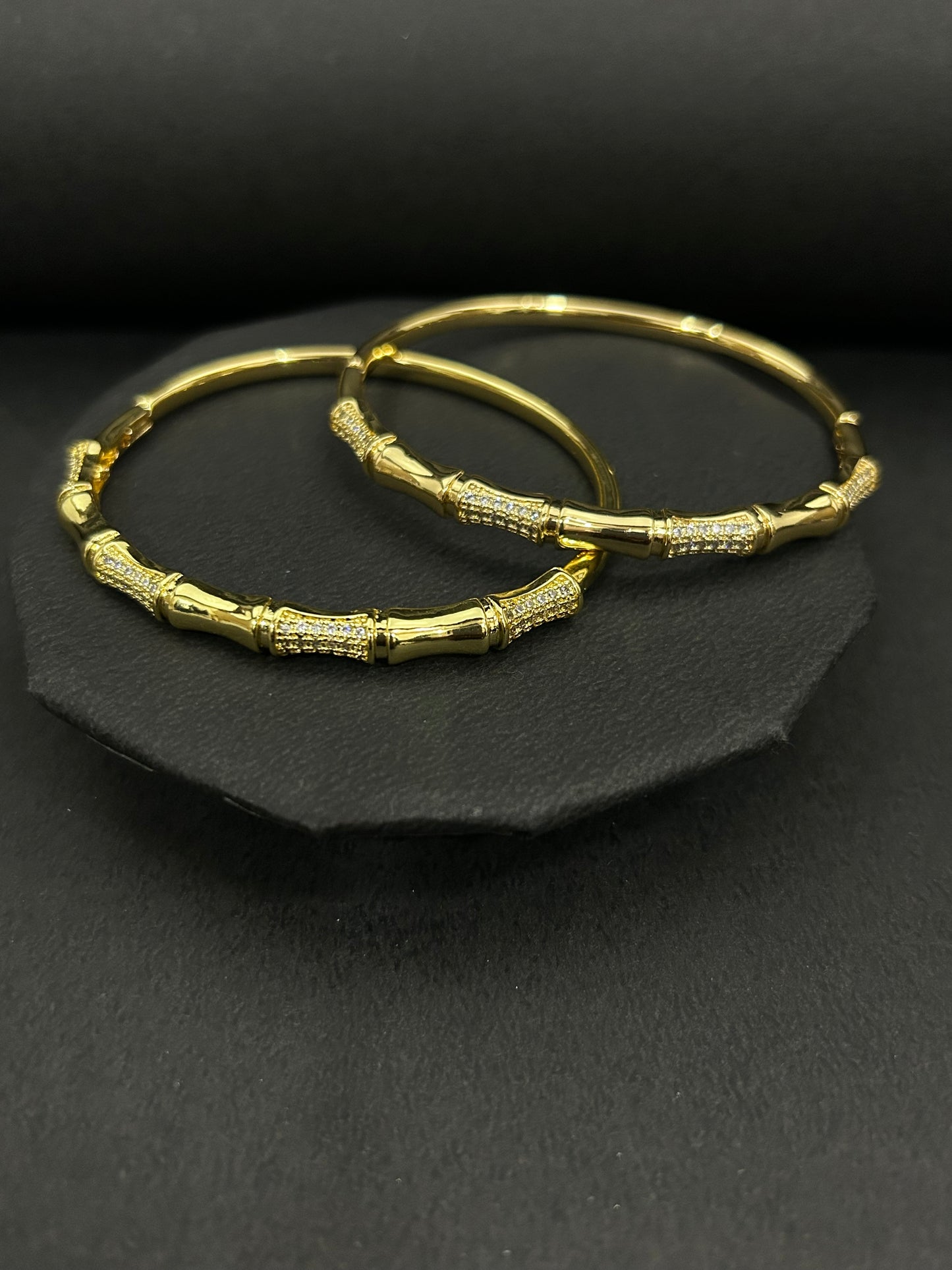 Classic Bamboo Gold Bangles