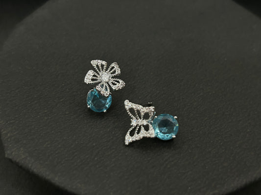 Mismatch Blue Diamond Studs