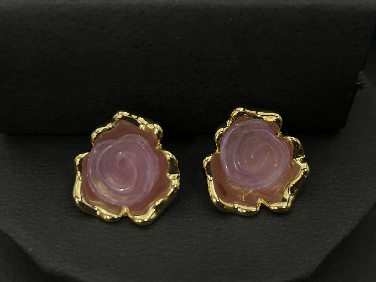 Rose Gold Top Earrings