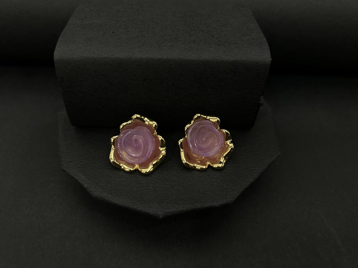 Rose Gold Top Earrings