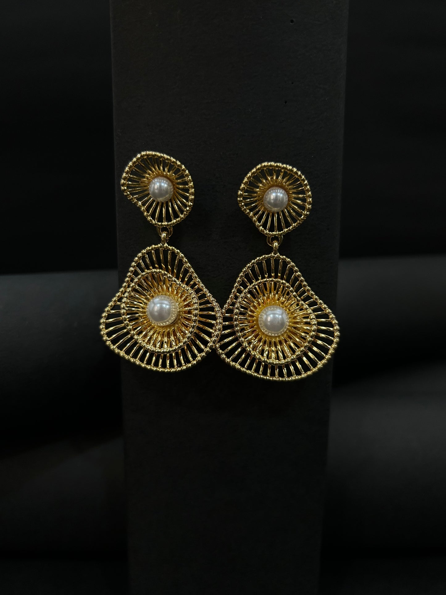 Spiral Pearl Earrings