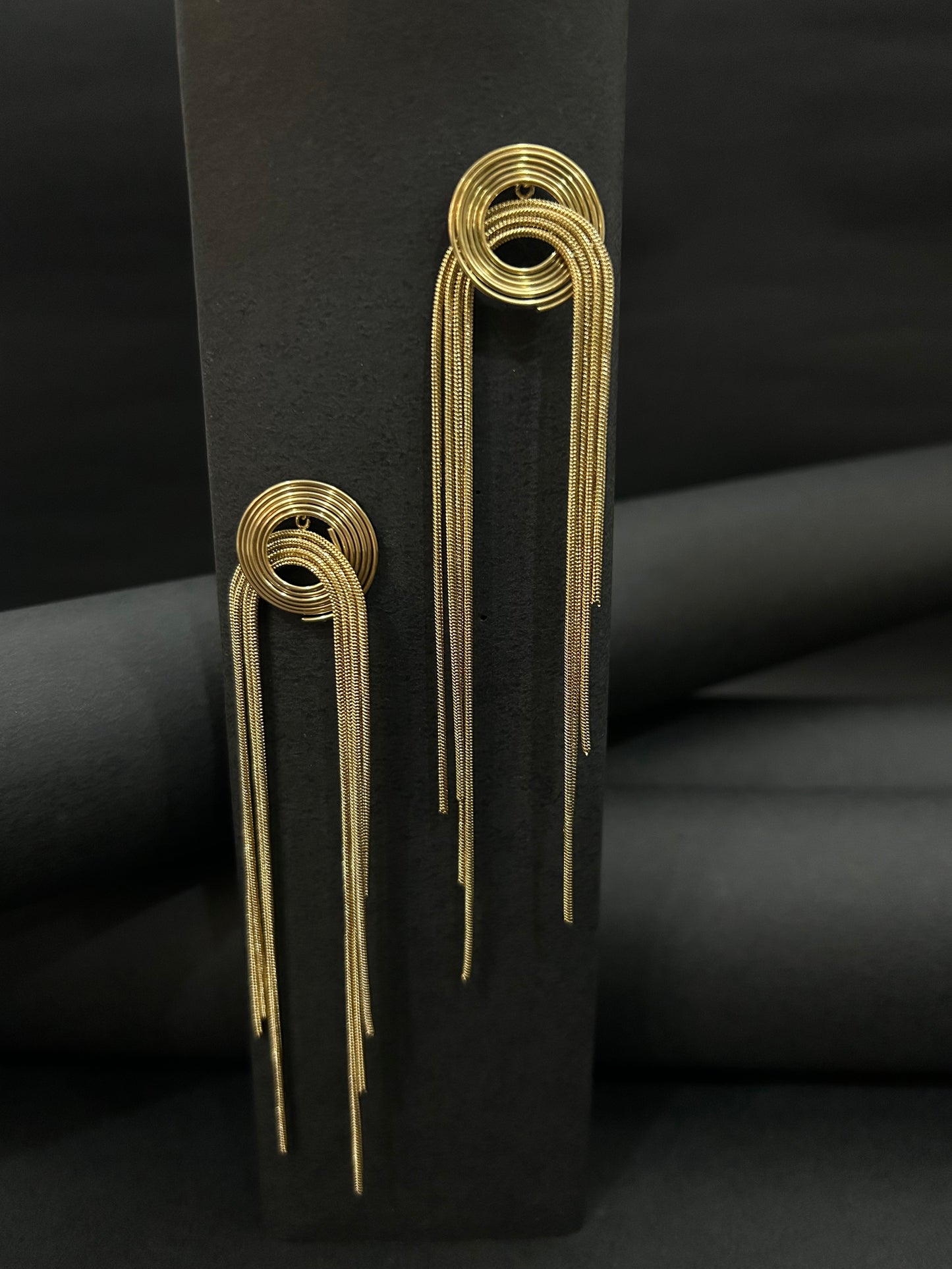 Golden Diva Long Earrings
