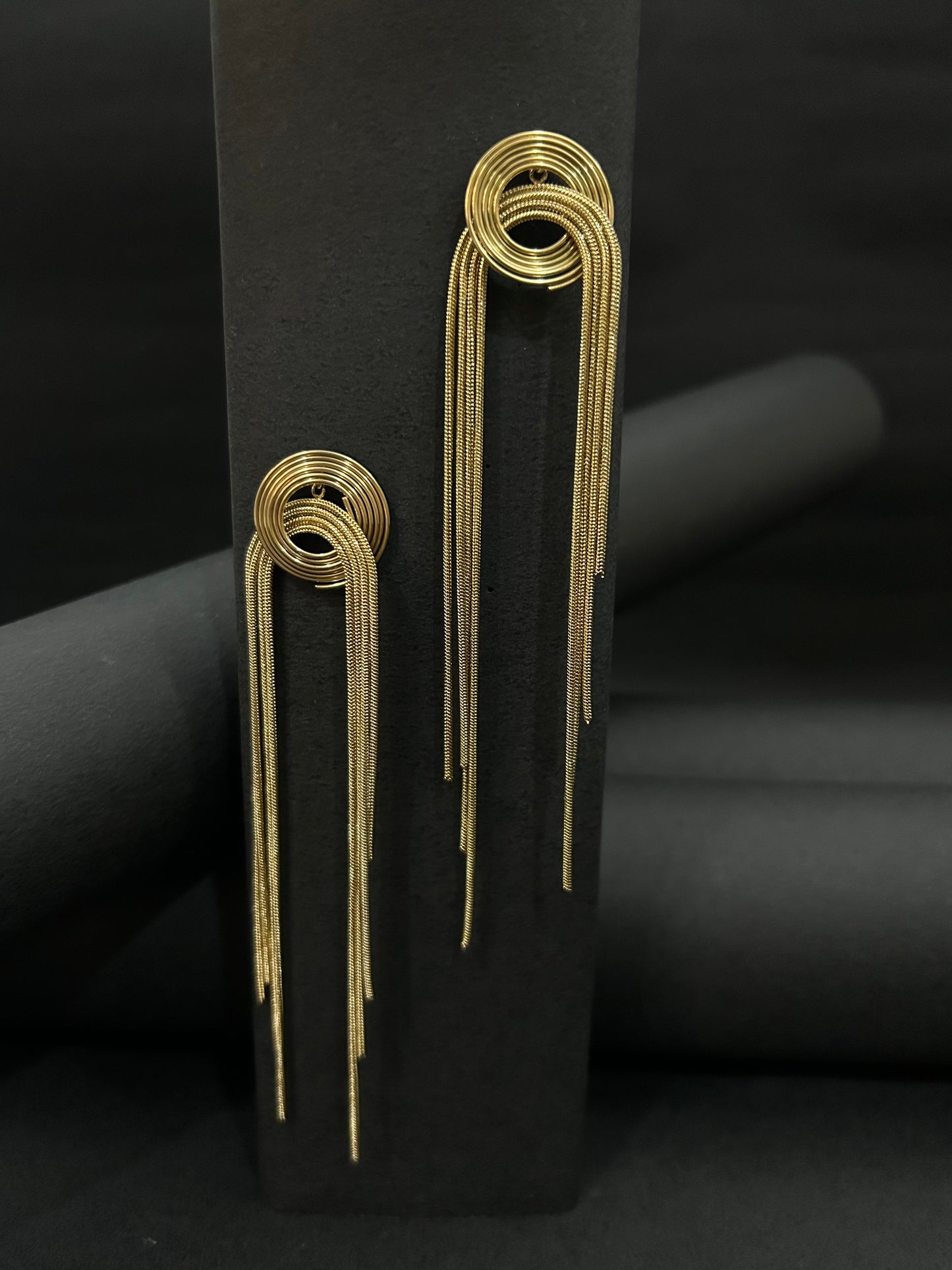 Golden Diva Long Earrings