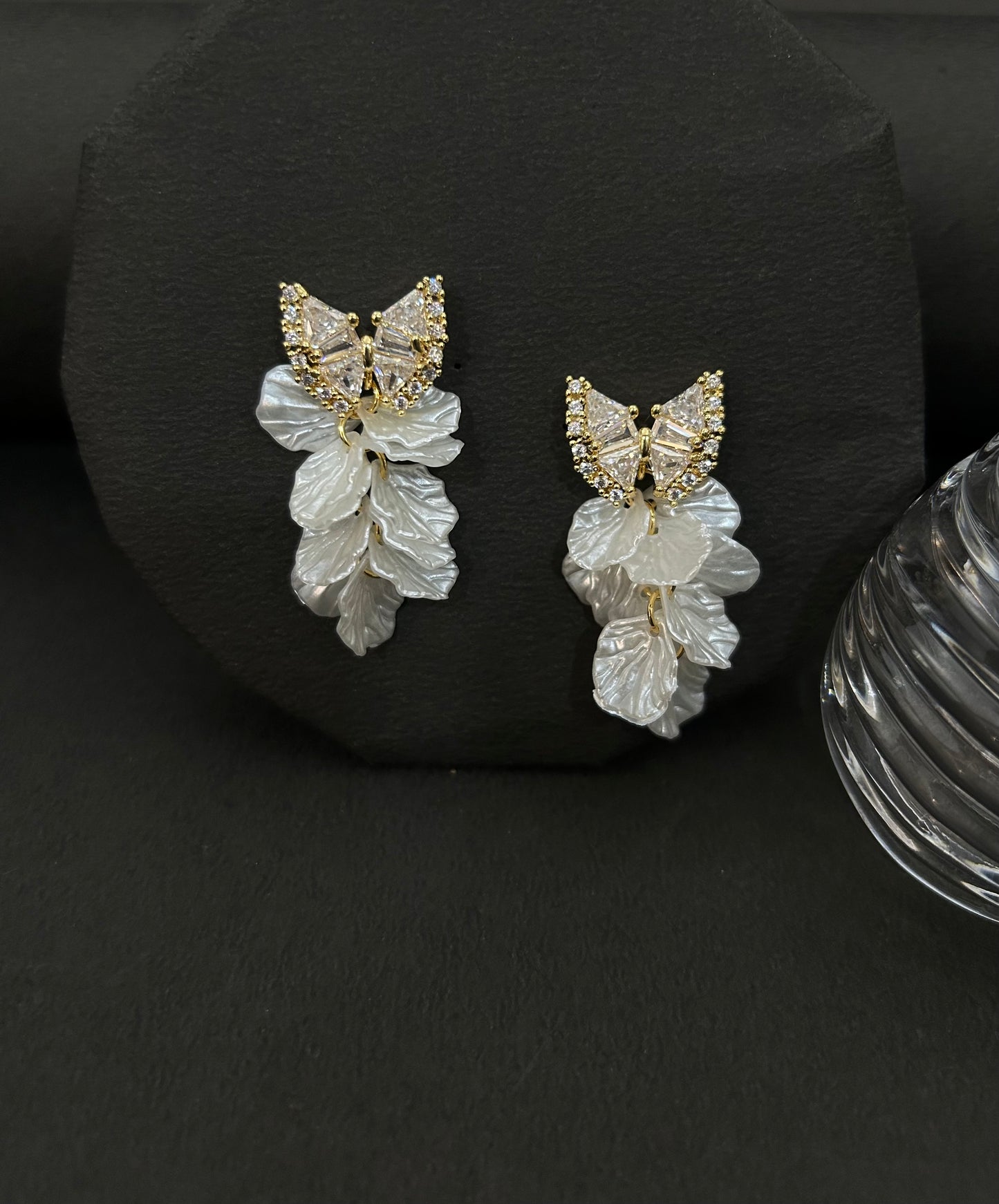 White Gold Earrings