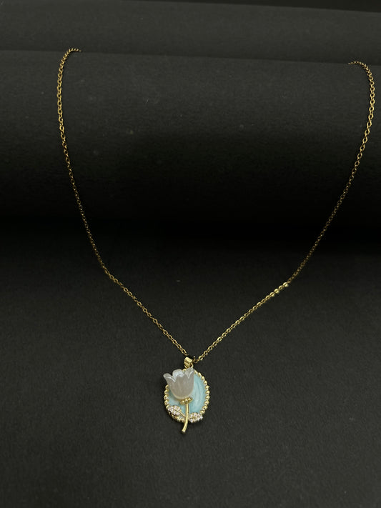 Aqua Bloom Necklace