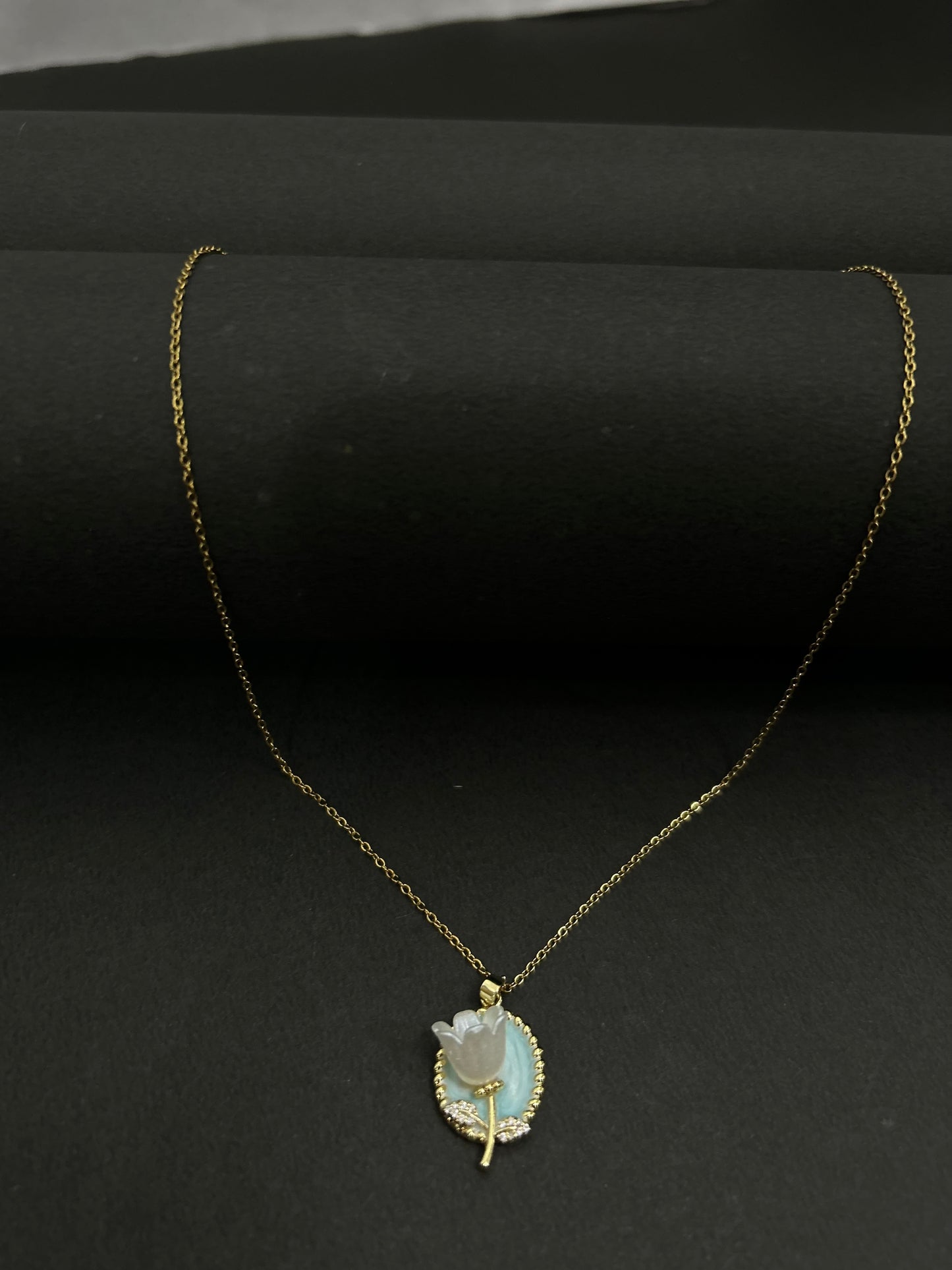 Aqua Bloom Necklace